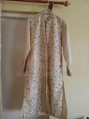 Elegant Men's Ivory Wedding Kurta Set