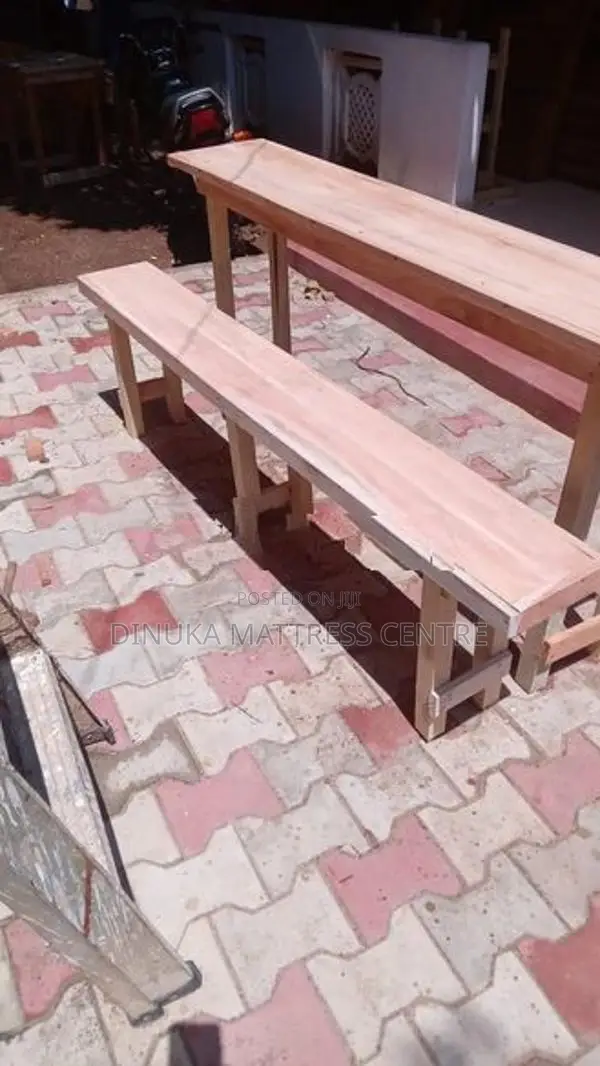 Table and Bench 6ft ×15inch