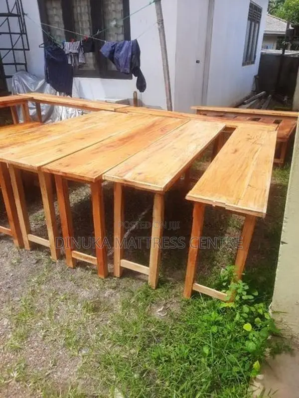Table and Bench 6ft ×15inch