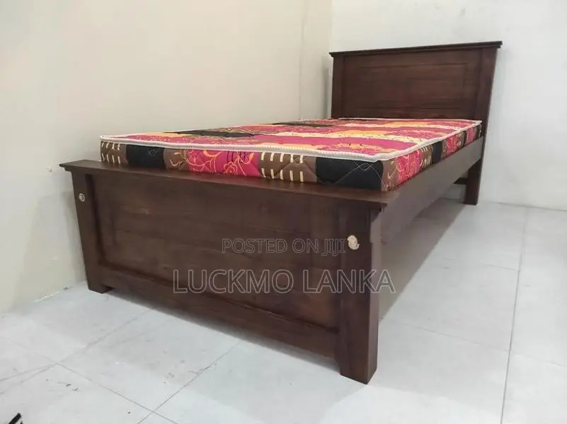 New 72x36 Teak Box Bed With Arpico Hybrid Mattress (S23)