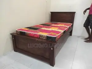New 72x36 Teak Box Bed With Arpico Hybrid Mattress (S23)