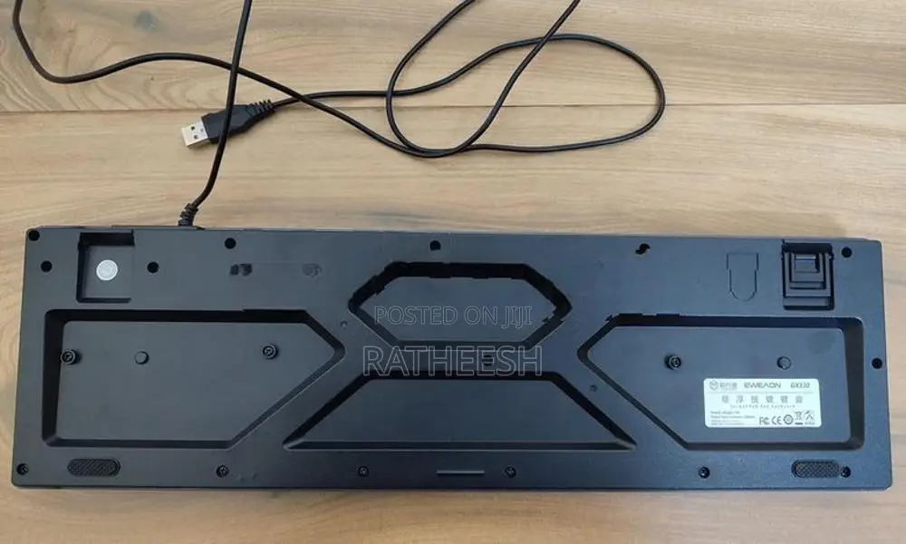 Wired USB Keyboard with Blue LED Backlight