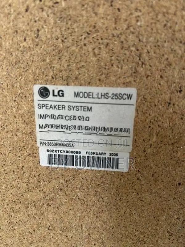 LG Home theater speakers