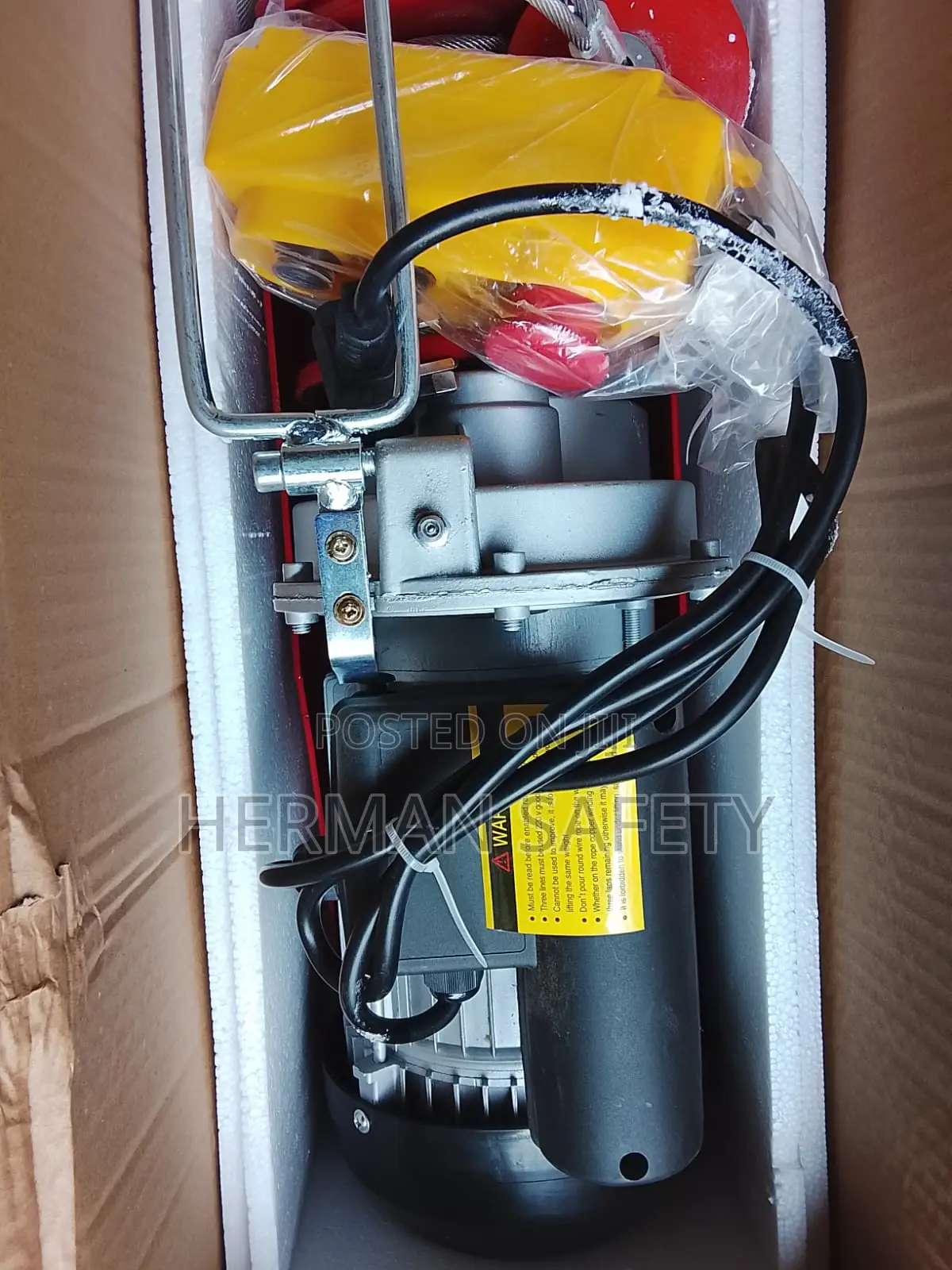 Global PA1200 Mini Electric Wire Rope Hoist 1200kg 2000W 30M
