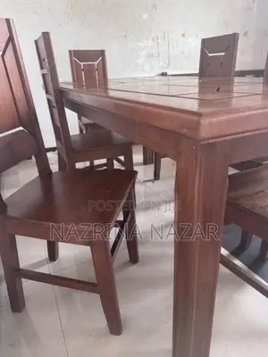 Teak Dining Table with 6 Chairs