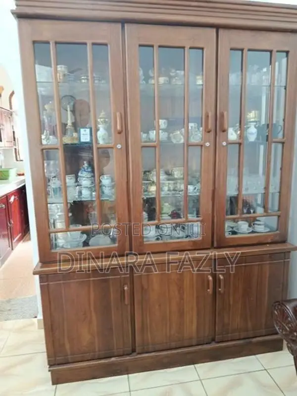 Solid Teak Wood Pantry / Display Cabinet