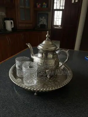 antique Vintage Silver Plated Moroccan Tea Set