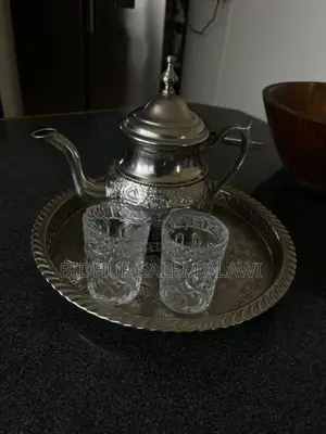 antique Vintage Silver Plated Moroccan Tea Set