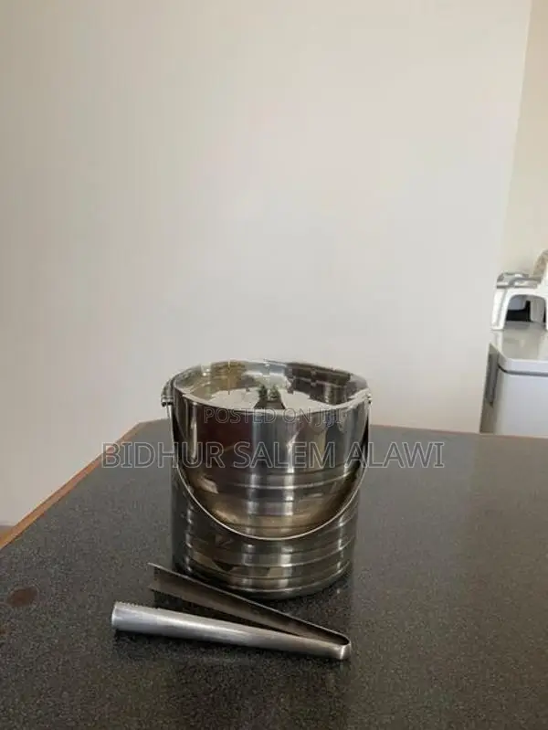 stainless steel ice cube bucket