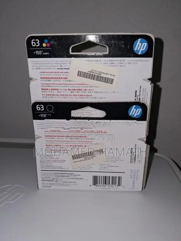HP 63 Black with Color Ink Cartridges