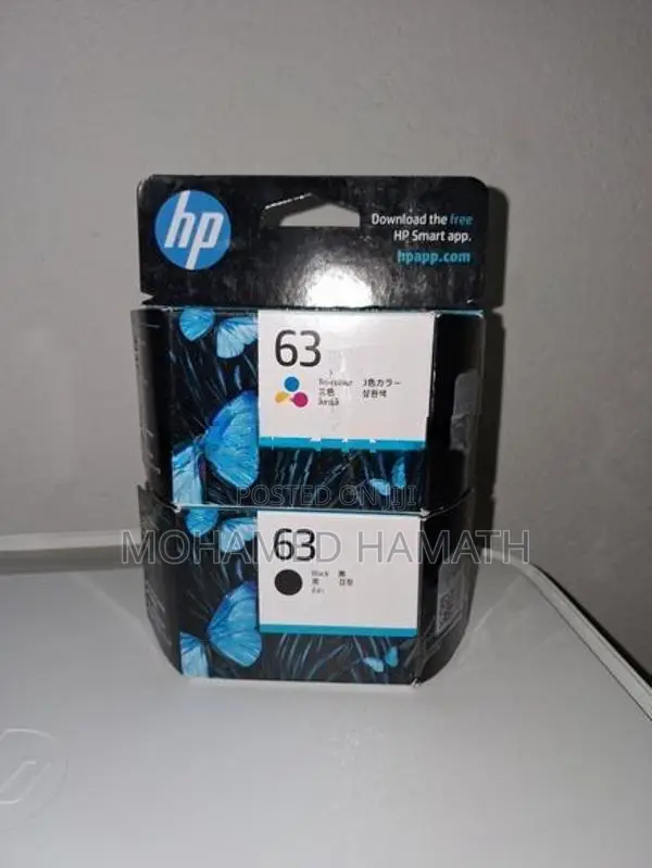 HP 63 Black with Color Ink Cartridges