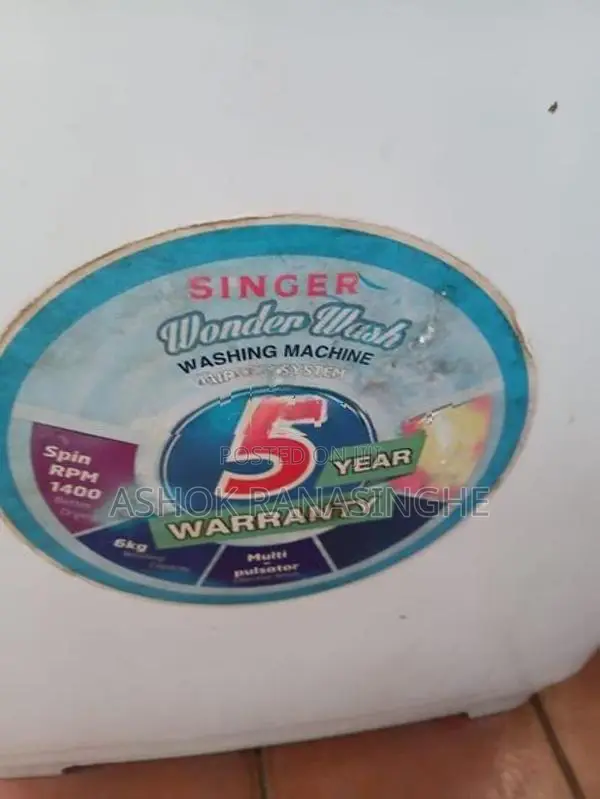 Singer Semi Auto Washing Machine
