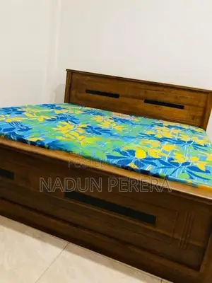 Teak Box Bed 60”72 with Mattress