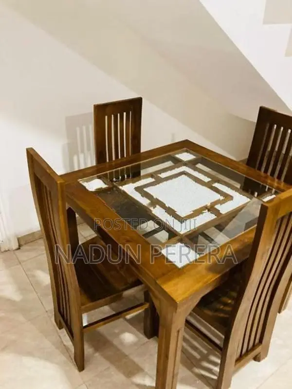 Teak Dining Table with 4 Chairs