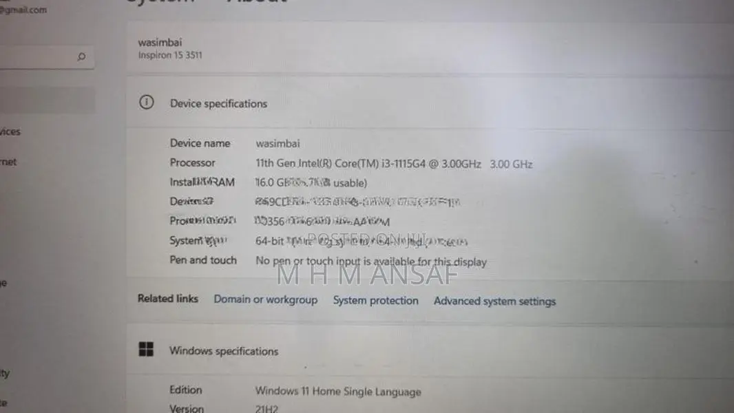 Dell i3 11th GEN Laptop