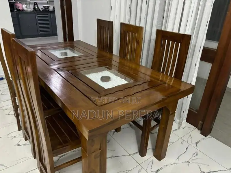 Teak Dining Table with 6 Chairs