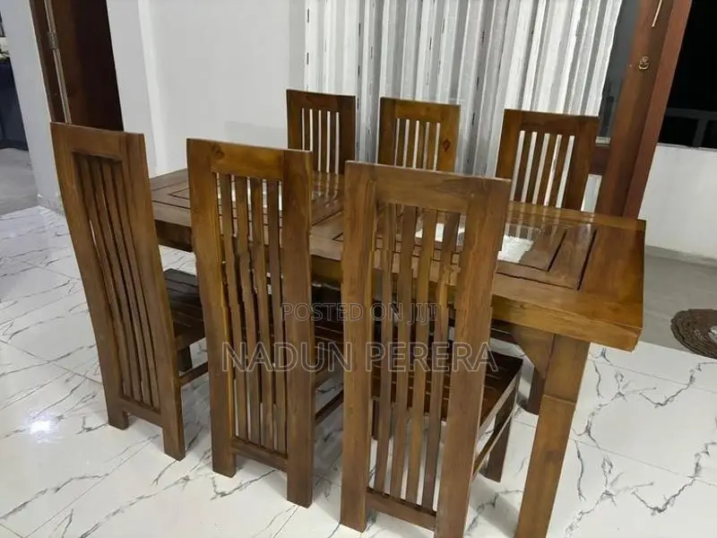 Teak Dining Table with 6 Chairs