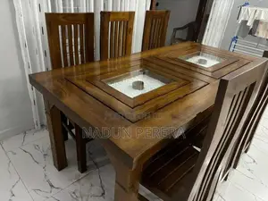 Teak Dining Table with 6 Chairs