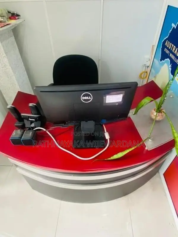 Modern Curved Reception Counter Desk