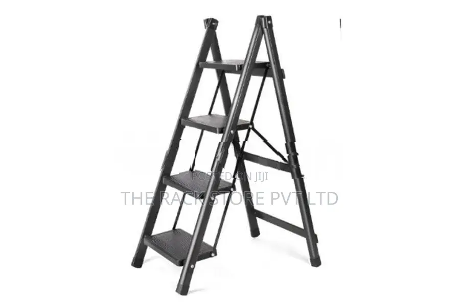 4-Step Folding Step Ladder ( Black Colour )