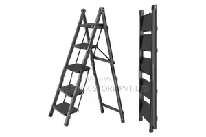 5-Step Folding Step Ladder ( Black Colour )