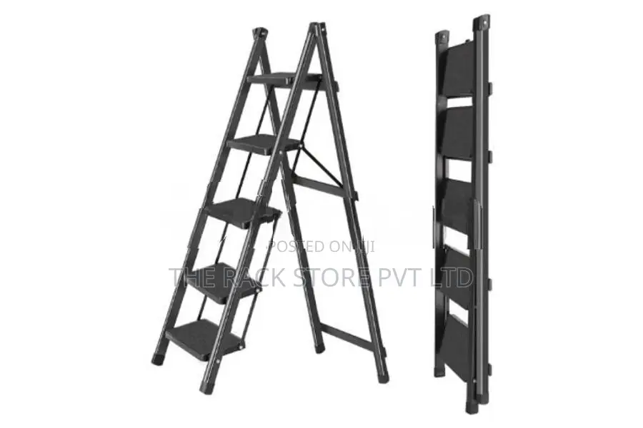 5-Step Folding Step Ladder ( Black Colour )