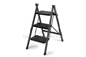 3 Step Folding Ladder ( Black Colour )