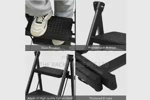 4-Step Folding Step Ladder ( Black Colour )