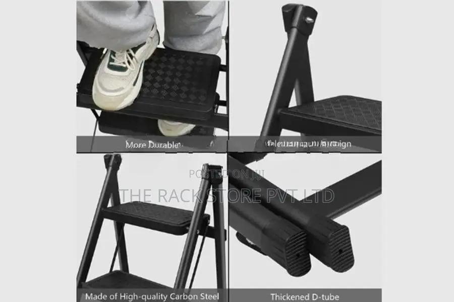 4-Step Folding Step Ladder ( Black Colour )