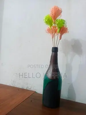 Flower Glass Bottle