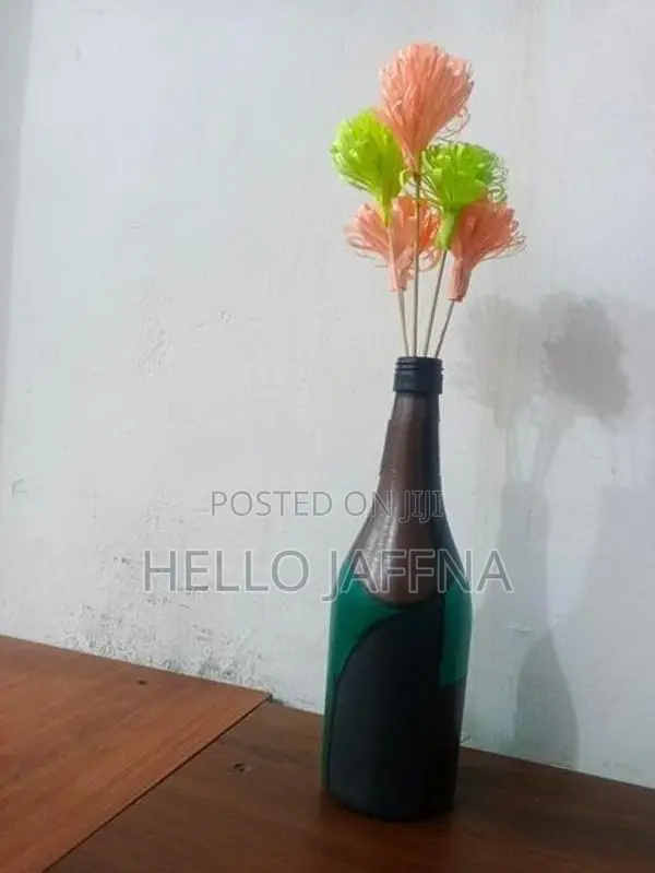 Flower Glass Bottle