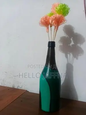 Flower Glass Bottle