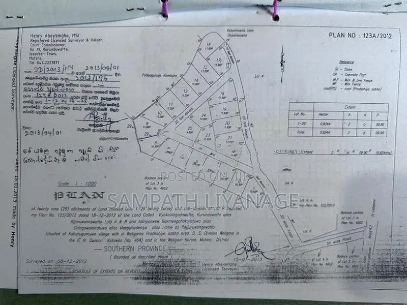 Land for Sale in Kamburugamuwa