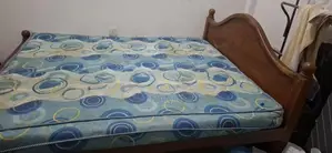Teak Bed with Mattress 60*72