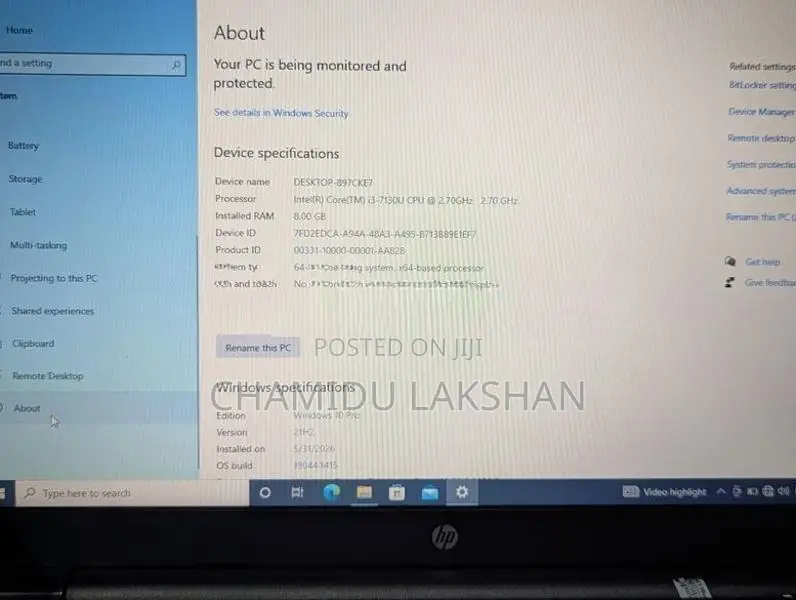 HP i3 7th Gen