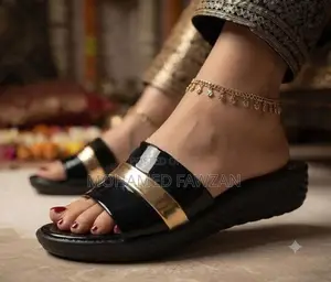 Golden Glaze Comfort Slides