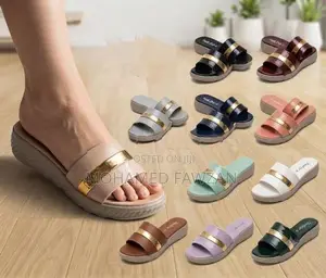 Golden Glaze Comfort Slides