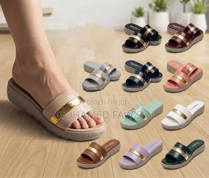 Golden Glaze Comfort Slides