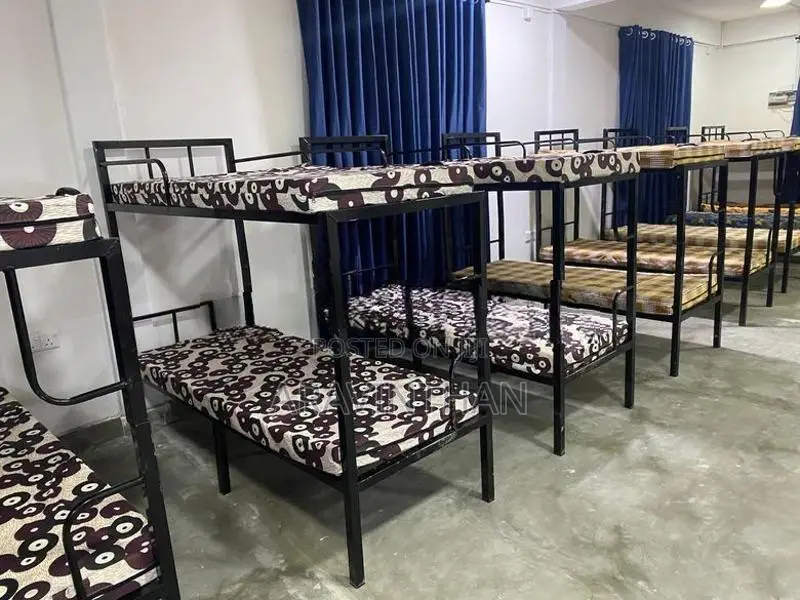 New Steel Bunker Bed with 2 Single Foam Mattress