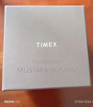 Timex Men's Analog Watch Black Dial Brown Leather Brand New