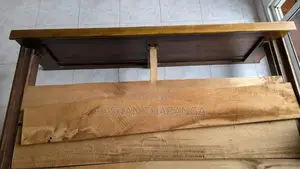 King size Bed with Side Table (Teak)