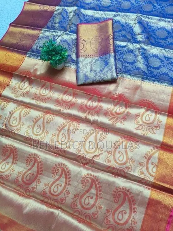 Tissue Bridal 1 Gram Gold Sarees