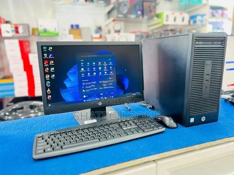 Computer (HP) i3 6th GEN|8GB RAM|500GB HDD (Monitor 17"- 22" + Full Se