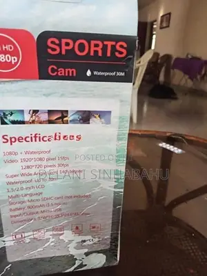 Sports Cam Waterproof 30 M