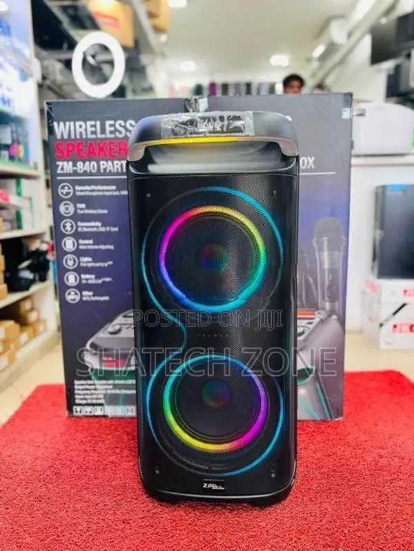 Karaoke Bluetooth Party Box Speaker with Wireless Mic (New) ZIMA ZM-84