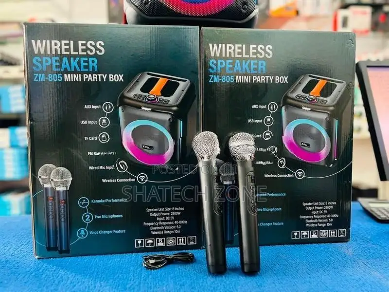 Karaoke Bluetooth Speaker with Wireless Mic New - ZIMA ZM-805