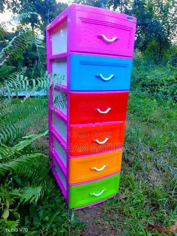 Daxer Plastic Drawer Cupboard 6 Layer