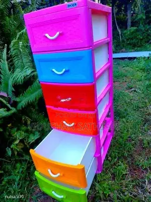 Daxer Plastic Drawer Cupboard 6 Layer