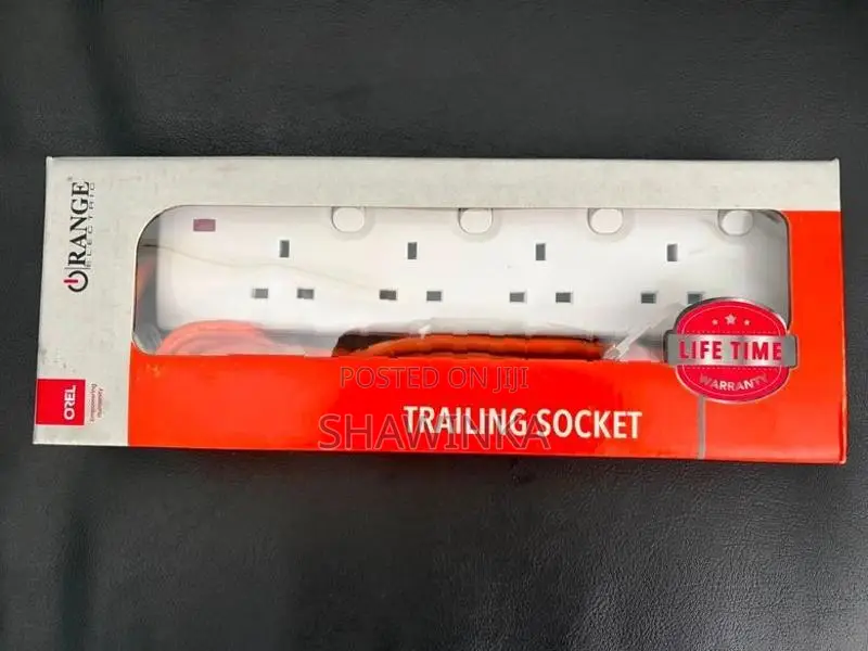 Orange Extension Cord/Trailer Socket 5M