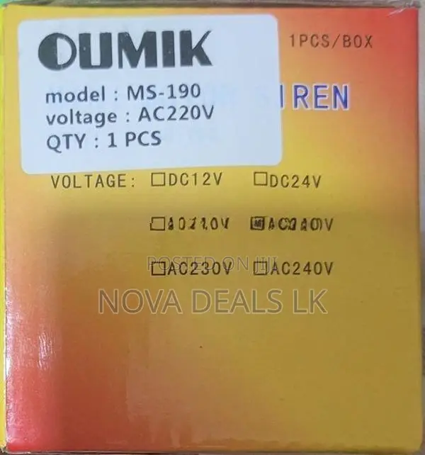 Mini Motor Siren AC 220V